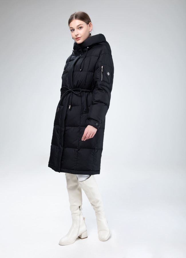 Женский пуховик с капюшоном  модель № 29110 в рассрочку