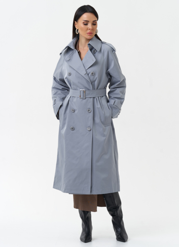 Женский плащ с английским воротником