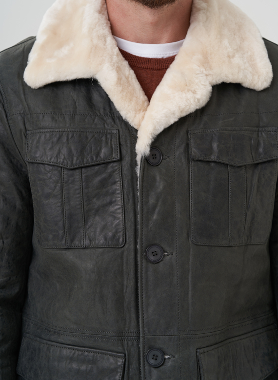 Куртка мужская из натуральной кожи 