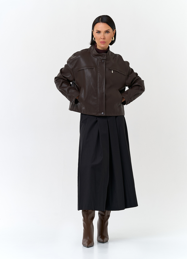 фото Женская куртка из эко кожи модель № 32840