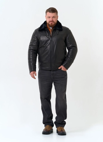 Мужская натуральная дубленка фото