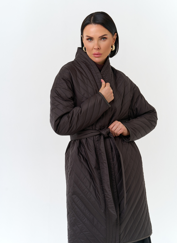 Женская удлиненная куртка кимоно