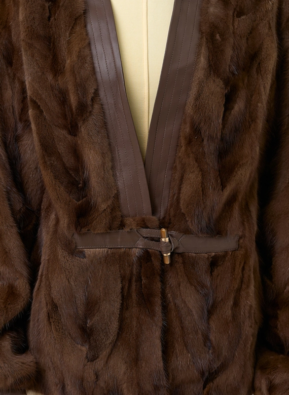 Жакет из меха частей норки