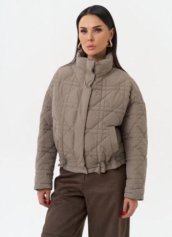 Короткая куртка с воротником стойкой