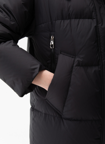 Женский пуховик с капюшоном 