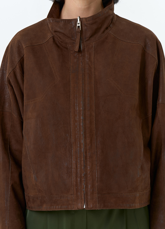 Женская двухсторонняя куртка из натуральной кожи модель № 32537 универмаг малина