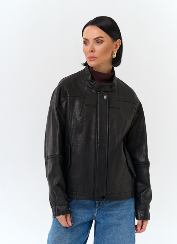 Женская куртка из натуральной кожи