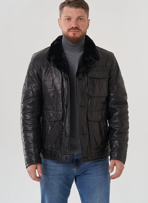 Куртка мужская из натуральной кожи 