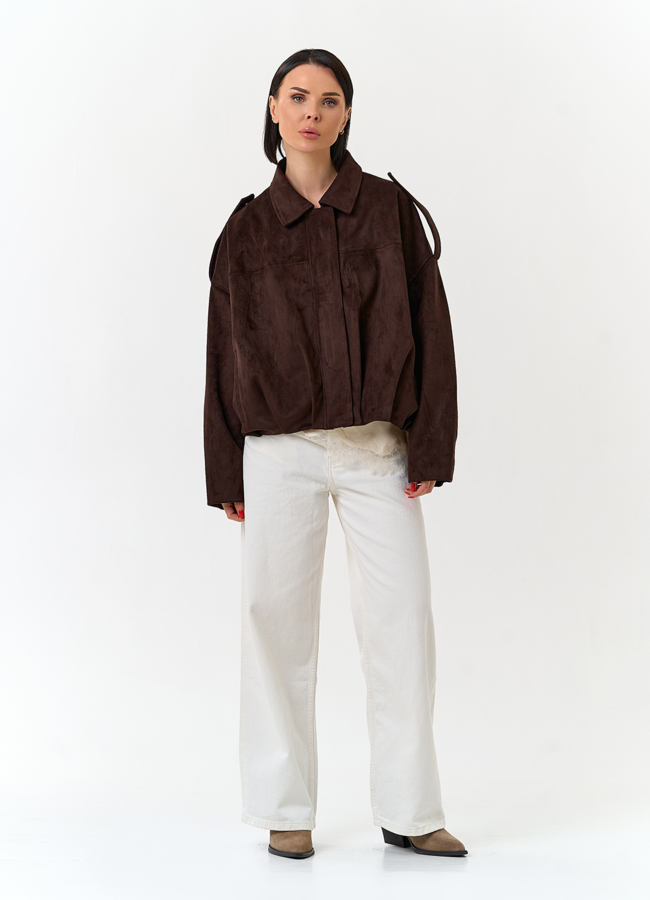 Женская объемная куртка бомбер модель № 33030 в рассрочку