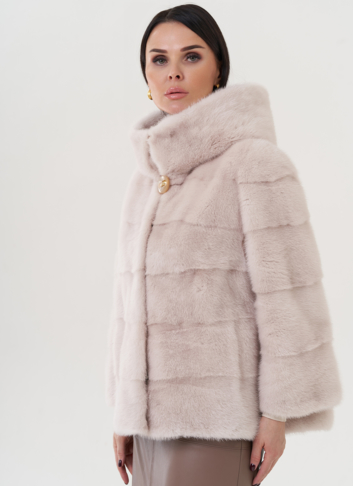 Шуба из норки с капюшоном Шуба из норки с капюшоном